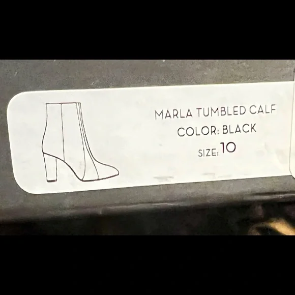 NWT Veronica beard Marla tumbled calf black boots - Picture 14 of 14